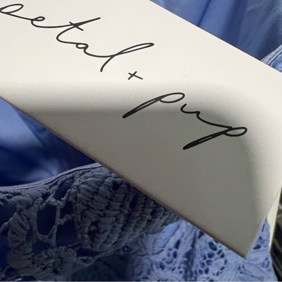 Petal & Pup ALLYSSA MINI DRESS -BLUE, Mew with Tags, Size Medium - Picture 7 of 9